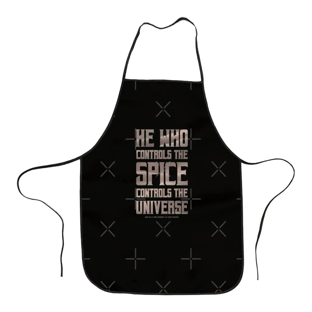 

Dune - He who controls the Spice controls the universe Apron Store Logo For Women Gift Composite Fabric Cleaning Pinafore