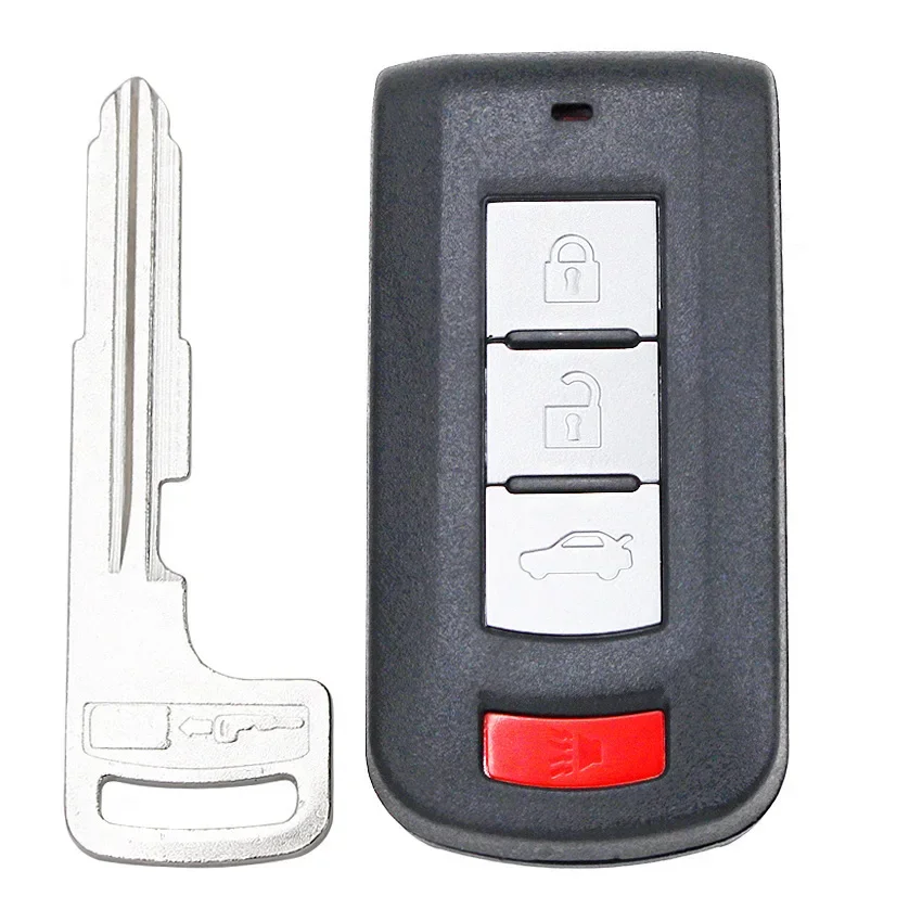 2/3/4 pulsanti nuovo Smart Remote Key Shell Case Fob per Mitsubishi Lancer Outlander ASX Eclipse Galant con lama chiave di emergenza