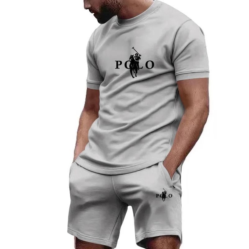 

Best-selling men's summer suits (short-sleeved T-shirts and shorts sets) - suitable for running and fitness activities