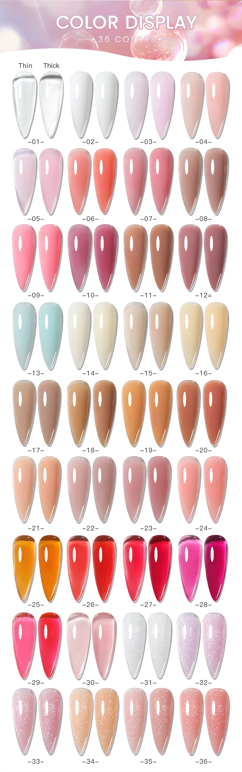 AS Schmerzfreies Natürliches Aufbaugel für Nägel TPO-Frei Selbstnivellierendes Gel für Nagelverlängerung Rosa Lack UV-LED-Gel – Detail 2