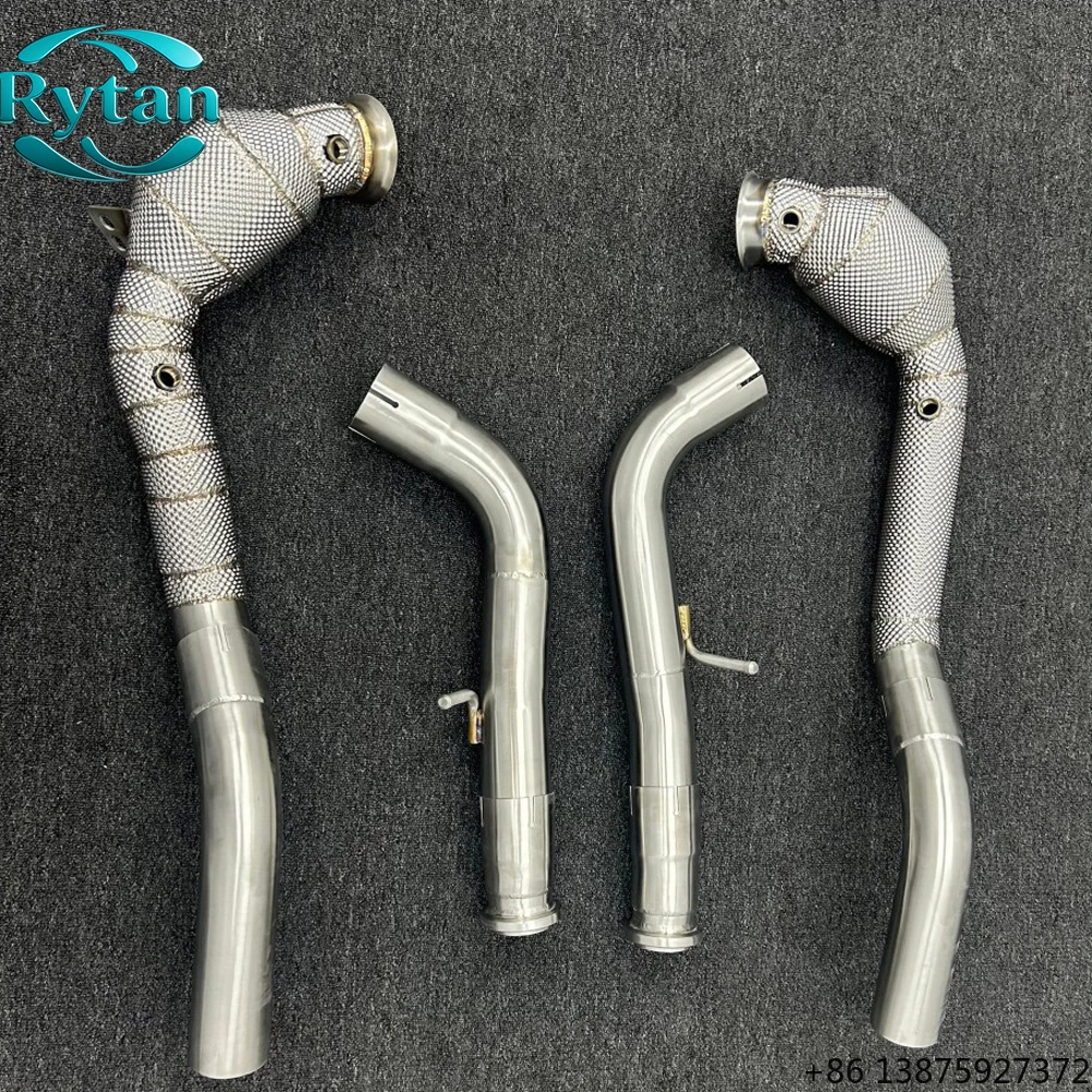 

Выхлопная система Rytan из нержавеющей стали 304 с прямыми трубами Valvetronic и даунпайпом для G63