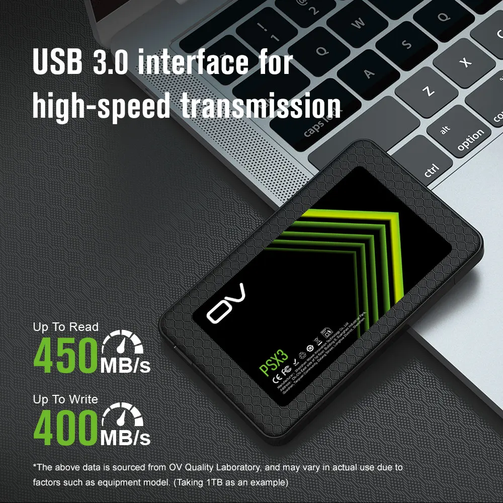 

Высокоскоростной внешний жесткий диск серии Ov Psx3 USB 3.0 Портативный 128 ГБ 256 ГБ 512 ГБ 1 ТБ Внешний твердотельный накопитель Скорость чтения и записи 400 Мб/с Подходит для ноутбуков \ Компьютеры \ Ps4 ПК