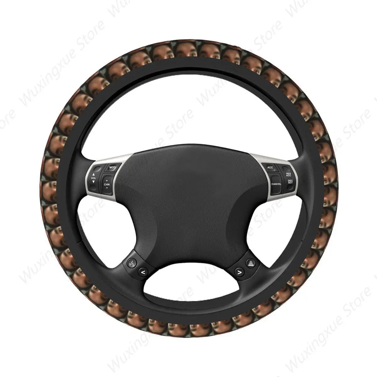 Jschlatt Game Car Steering Wheel Cover 38cm Anti-slip Cartoon Steering Wheel Protective Cover Auto Decoration Car Accessories