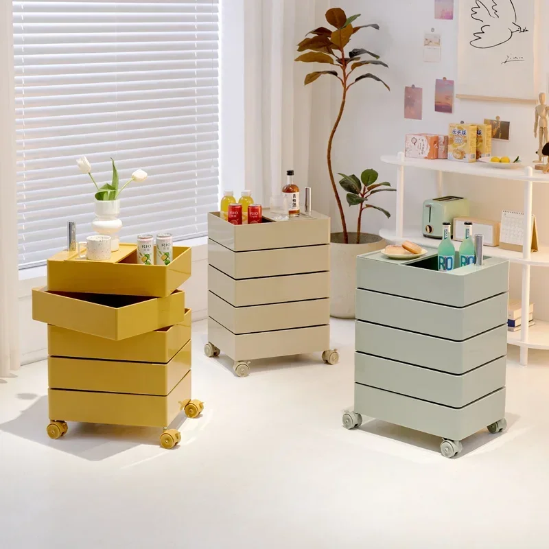 

Removable storage cabinet Nordic trolley Internet celebrity bedside table Bedroom side cabinet Snack drawer