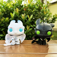 Anime Kawaii Toothless Action Figure Night Fury Light Toy Model Cute Cartoon Home Desktop Decor Ideal Kids Birthday Gift