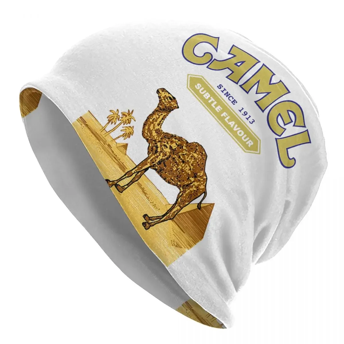 Camel Cigarettes Warm Knitted Cap Hip Hop Bonnet Hat Autumn Winter Outdoor Beanies Hats for Unisex Adult