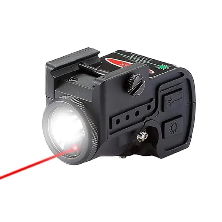 

Tactical Green Laser Sight Flashlight 2-in-1 Combo Compact Magnetic Charging Strobe Torch Light for Picatinny Rail
