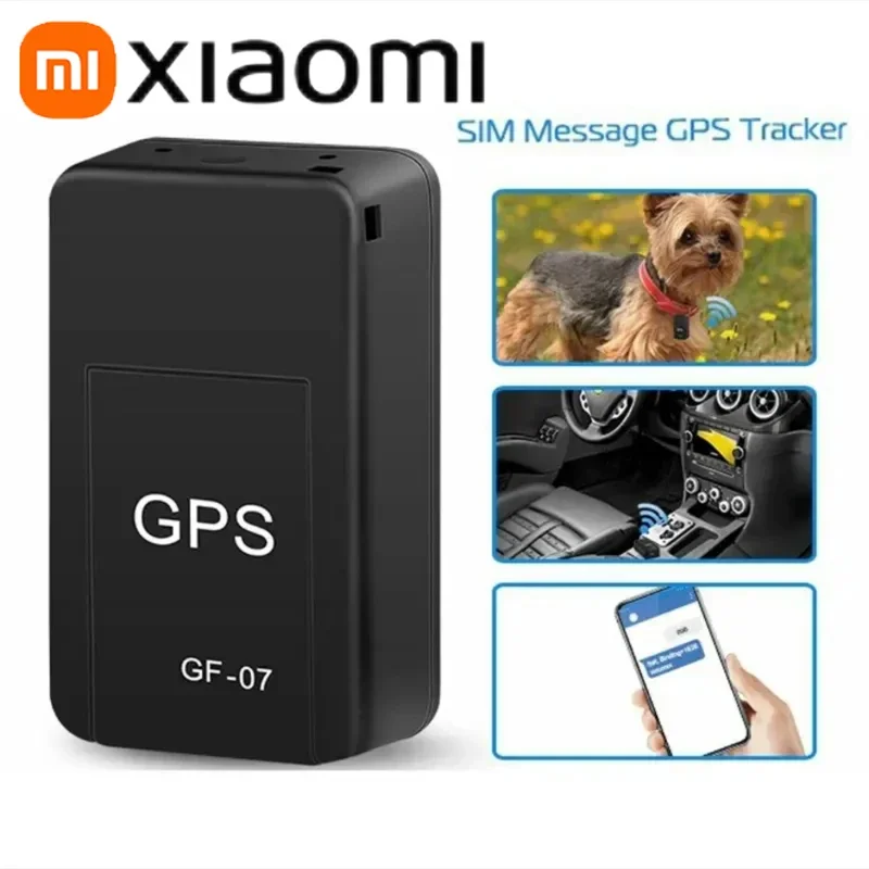 Xiaomi mini posicionador gps gf07 rastreamento posicionador em tempo real rastreamento remoto posicionamento de veículos mobileerecording anti-perda