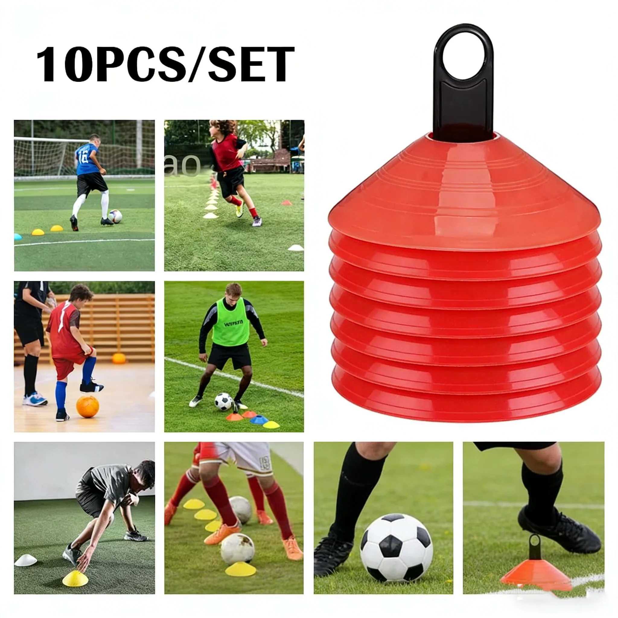 10Pcs Red Soccer Training Cone - Football Training Cone recension och pris