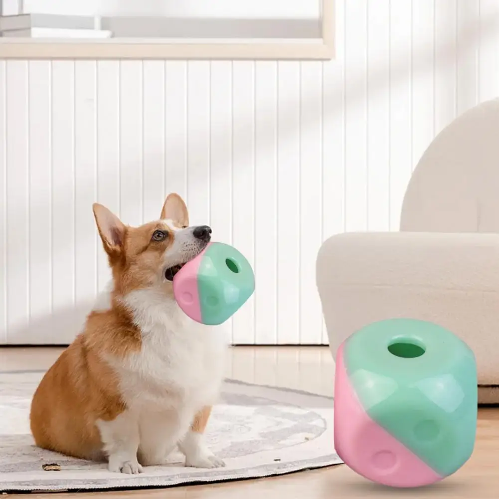 Slow Feeder Dog Toy Puzzle Dog Toy Dog Treat Dispenser Toy Durable Bite-resistant Pet Leaking Food Ball for Tooth Puppy