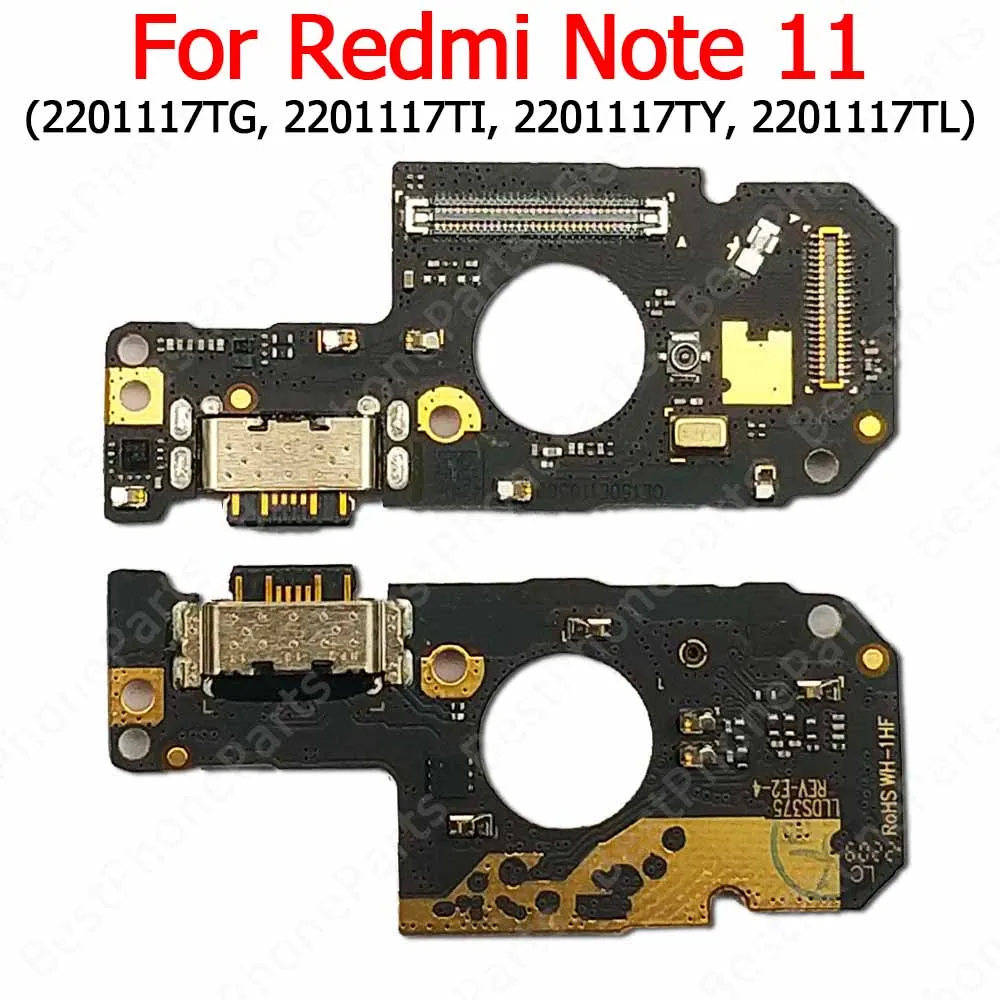 For Xiaomi Redmi Note 12 Pro 5G 12S 11 Pro+ Plus 11S Charging Port Charge Board Usb Connector Pcb Dock Plate Mobile Phone Parts