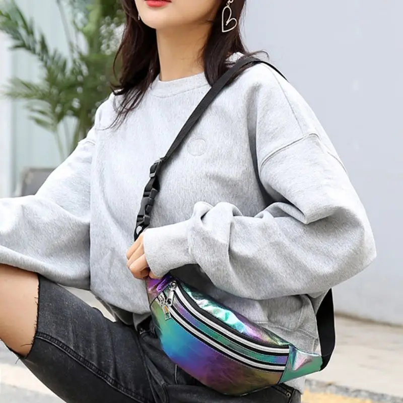 แฟชั่นผู้หญิง เอว Fanny Pack กระเป๋าเข็มขัดกระเป๋าเดินทางสะโพก Bum กระเป๋าสะพายกระเป๋า