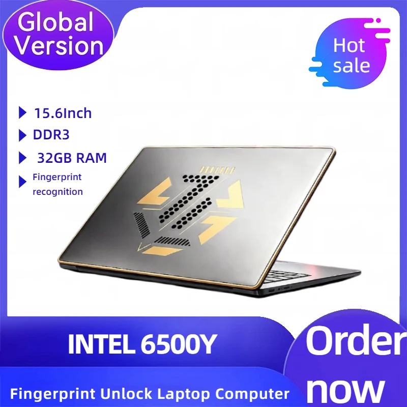 2026 Ultra Slim Business Intel Core 6500Y Laptops Notebook PC 15.6 Inch 32GB RAM 2TB SSD For Office Games Computer Windows