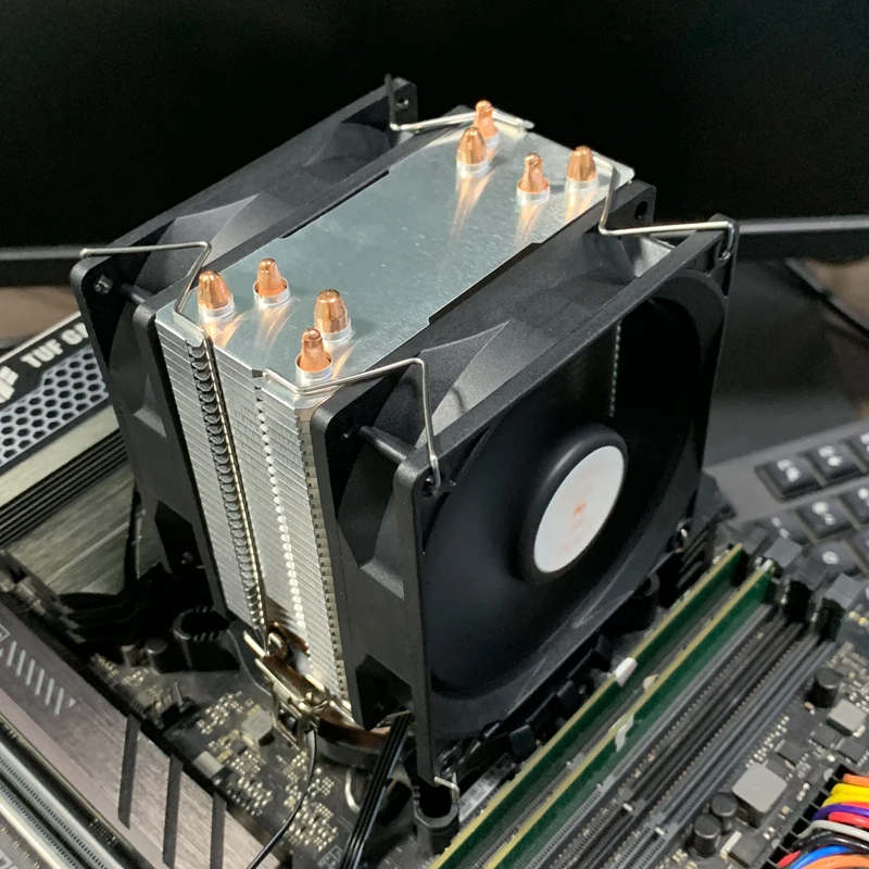 4 Heatpipes CPU Air Cooler 4PIN PWM/3PIN Cpu Fan for Intel LGA 2011 1366 X79 X99 1700 1200 1150 AMD AM4 AM2 AM3 AM5 Ventilador