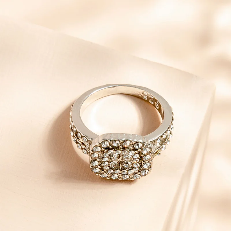 Moissanite Diamond Ring Diamond Ring Female Amazon Small Commodities Order Proposal Marriage Ring Closed
