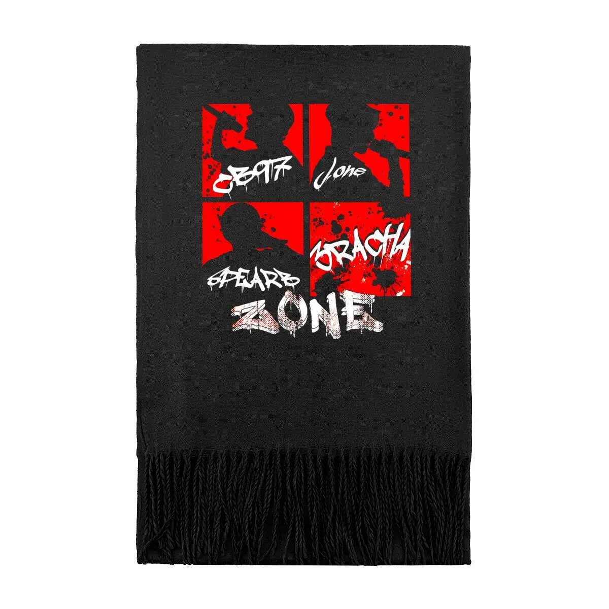 

Beat Zone Bold Graffiti Design Мужчины Женщины Модный шарф удлиненной длины Зимний теплый