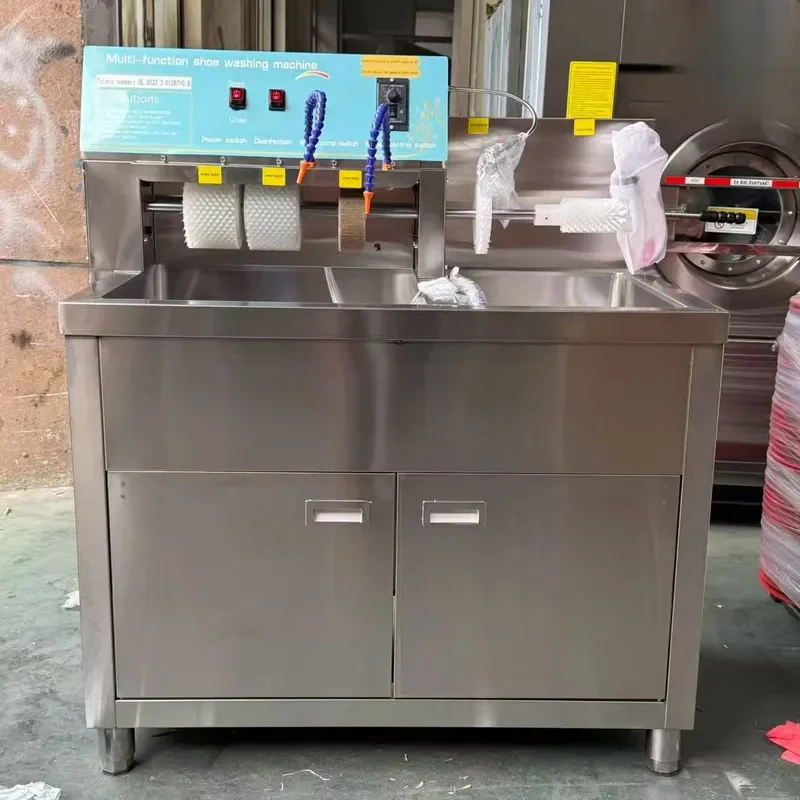 Professional Industrial Shoe Washing Machine Stainless Steel Semi Automatic for Commercial Laundry Plants