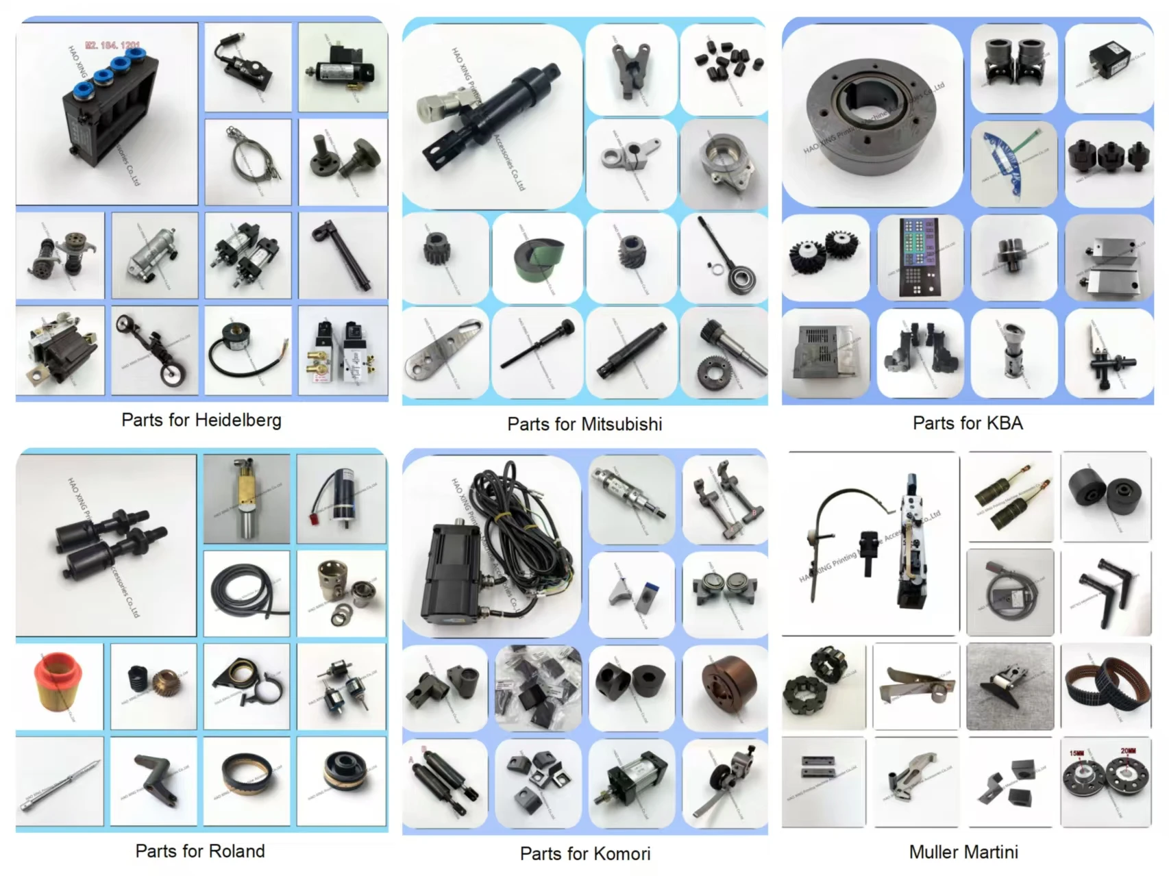 Запасные части для офсетной печатной машины, машина для высечки, сепаратор бумаги, детали для печатного оборудования под давлением, сепаратор листов