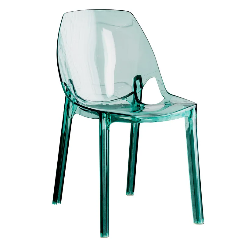 

Nordic designer princess transparent dining chair classical simple plastic Internet celebrity milk
