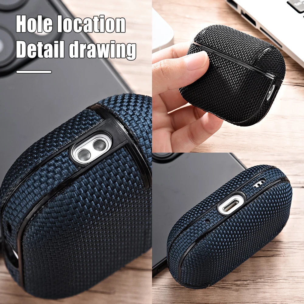 Funda impermeable de nailon para auriculares Airpods Pro 2, 2. ª generación, 2022, para Apple Air Pod 3 Pro 1