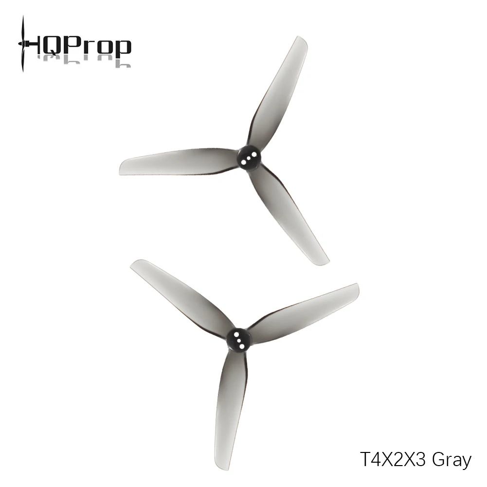 40PCS HQProp T4X2X3 Grey CW CCW 4 inch 3 blades Poly Carbonate propeller For RC FPV Racing Drone Parts