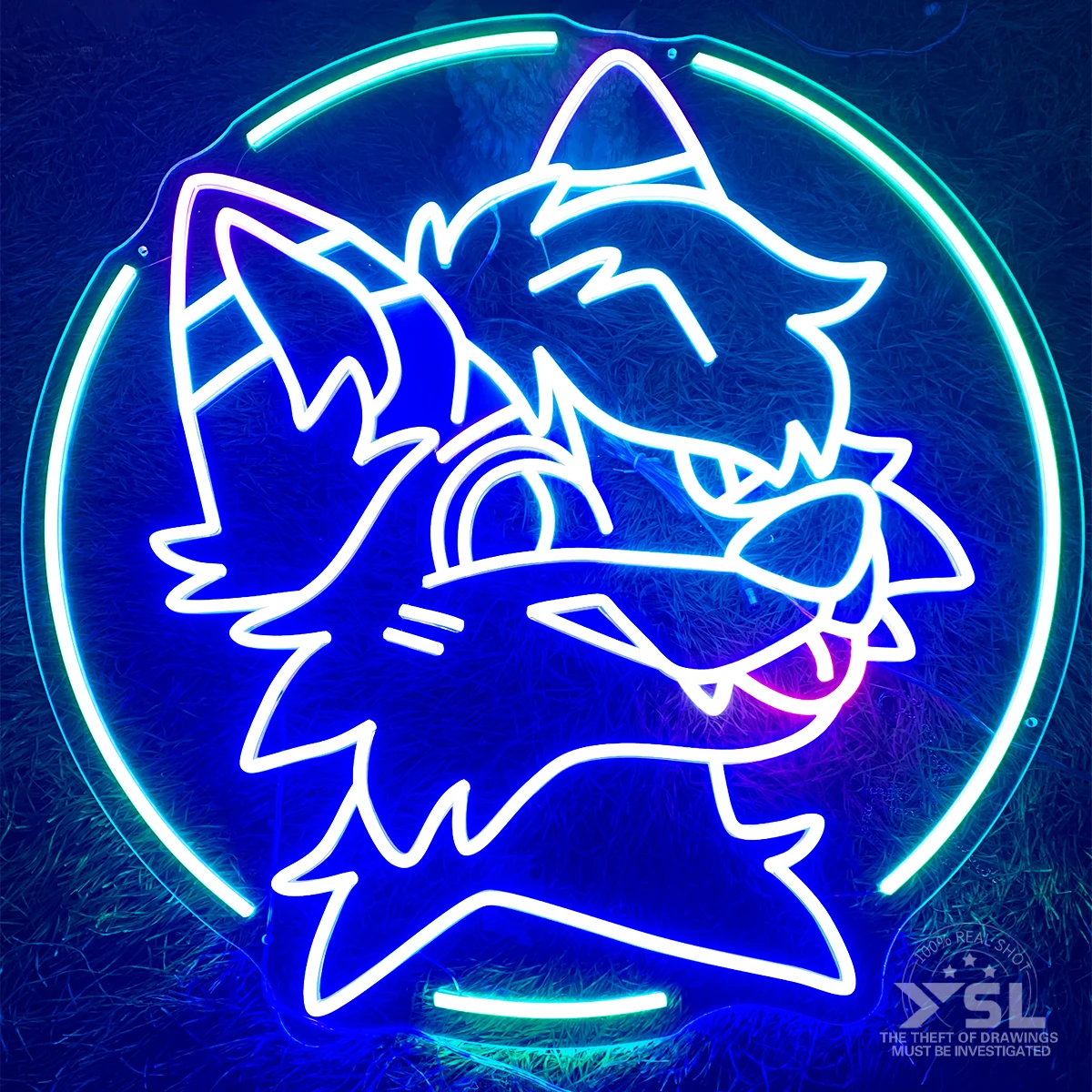 Cartoon Wolf Shape Neon custom-made for the boy's room cool decoration party festive atmosphere neon lights create atmosphere