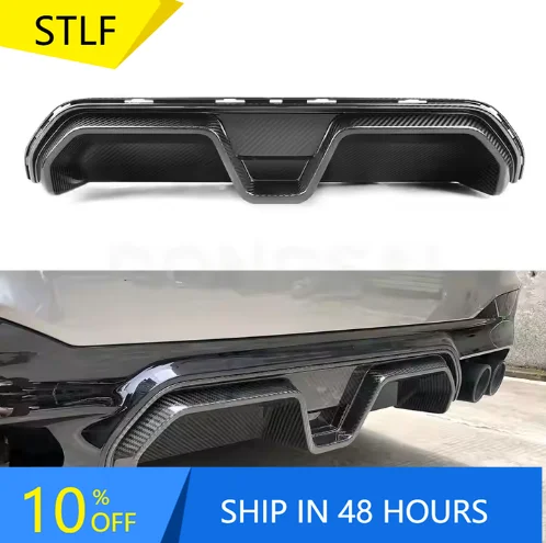 

STLFCS Style Real Carbon Fiber Rear Bumper Diffuser Lip for BMWSs F90 M5 2018-2023