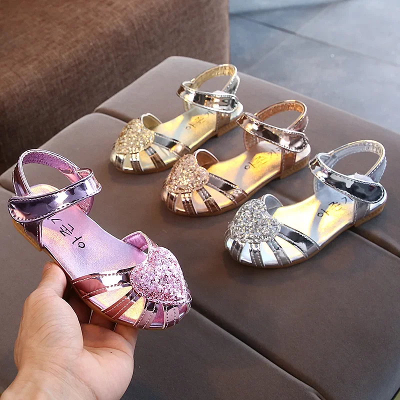 Zapatos Niña Infan Girl Sandals Off Season Cost Performance Pink Girl Sandals Hollow Out Princess Shoe Love Child Shoe Sandalias