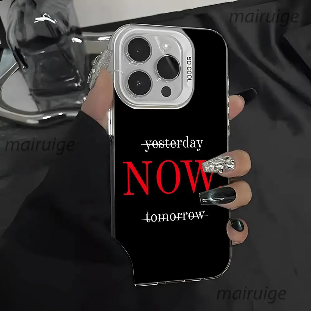 

Чехол для телефона с черным фоном и буквами, чехол для телефона с защитой от отпечатков пальцев для iPhone 16, 15, 14, 13, 12, 11 Pro/Max/Plus, противоударная задняя крышка