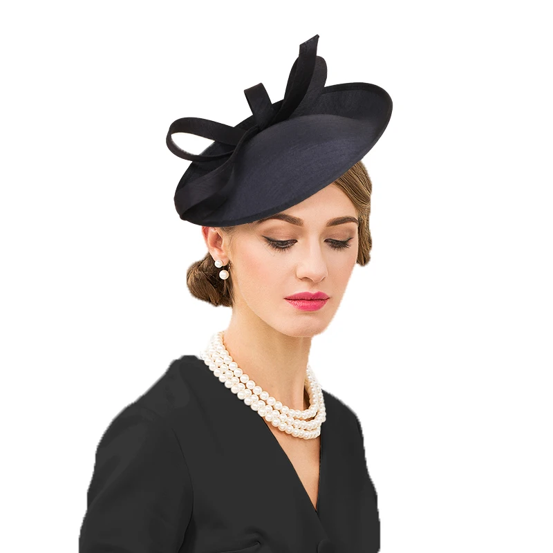 

Elegant Fascinator Derby Hats For Women Ladies Church Formal Occasion Kentucky Wedding Cocktail Tea Party Pillbox Hat With Bow