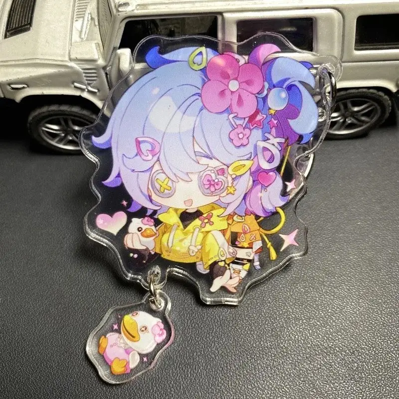 لعبة الهوية 5 شخصية المفاتيح لطيف القبر حارس أندرو كريس الملحن الدموي الملكة فارس مفتاح سلسلة حقيبة الملحقات هدية