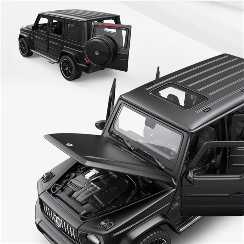 1:32 Benzs G63 SUV Alloy Car Model Diecast Metal Toy Off-road Vehicles Car Model Simulation Sound and Light Collection kids Gift