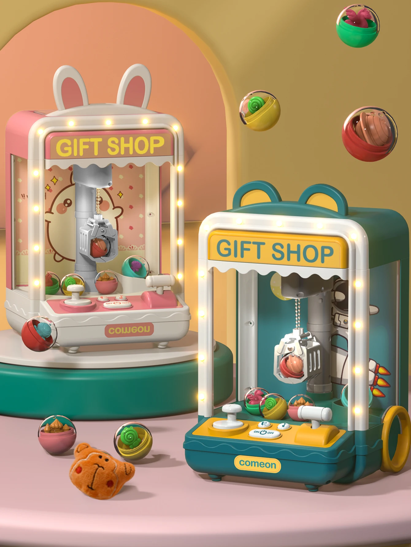 Kids Fun Mini Doll Grabbing Machine Doll Scratching Machine Children\'s Toy Clip Doll Twister Girl Boy Christmas Birthday Gift