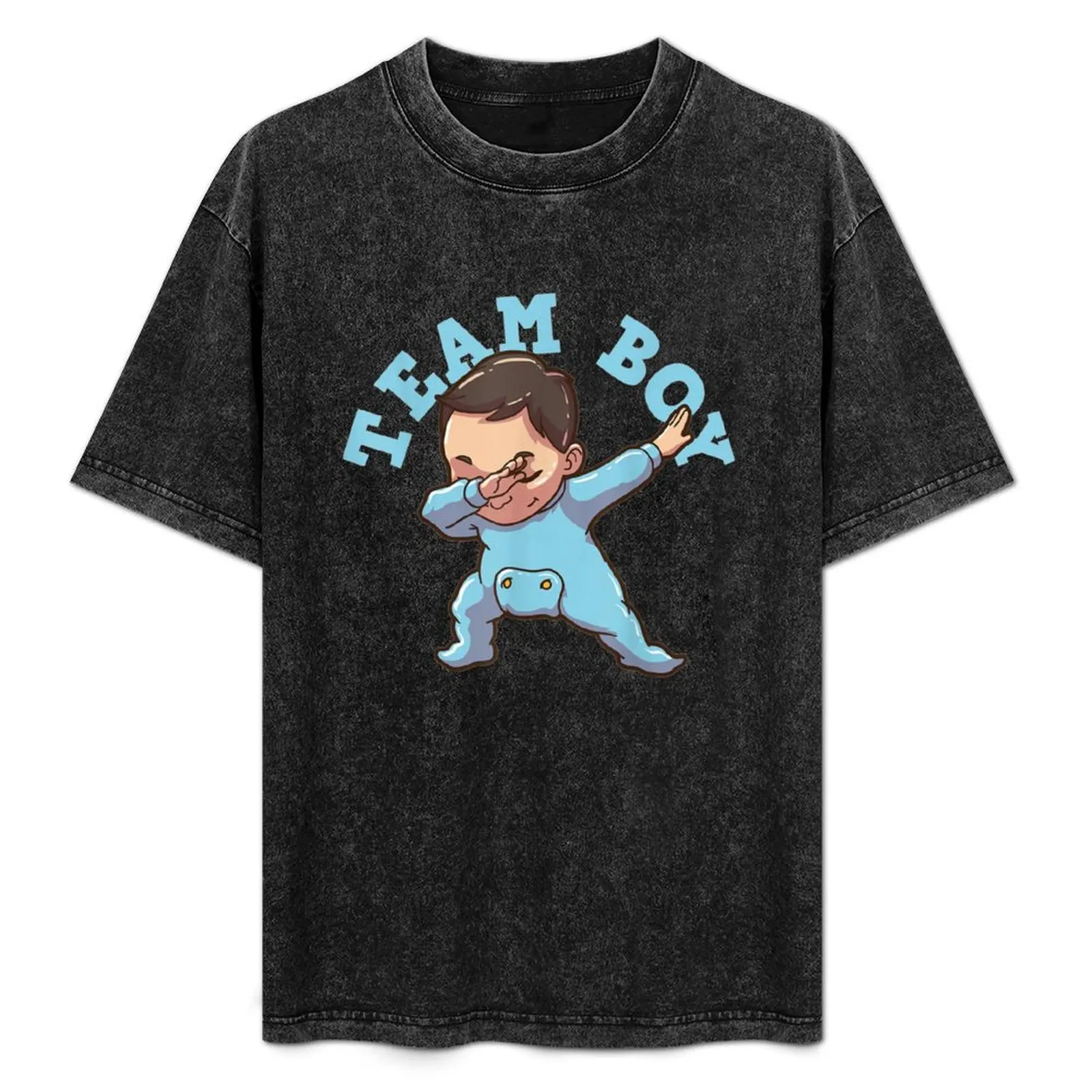 

Gender Reveal Party Team Boy T-Shirt street wear boys animal print compression shirt men