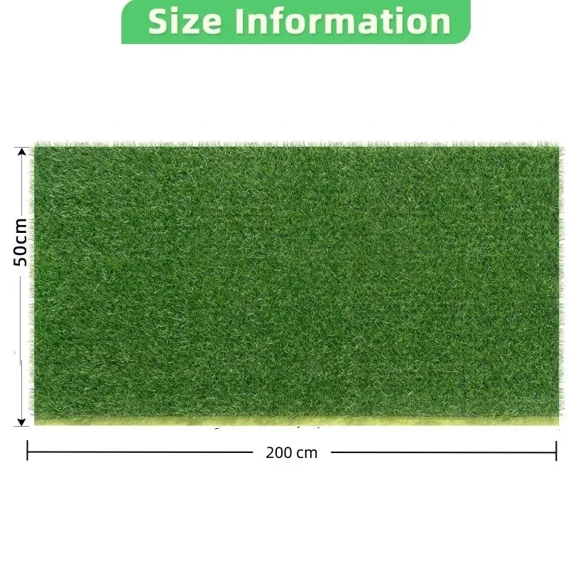 200×50cm人工芝、リアルなフェイクグラスデラックス合成芝、厚手の芝生ペットターフ、屋内-屋外景観用
