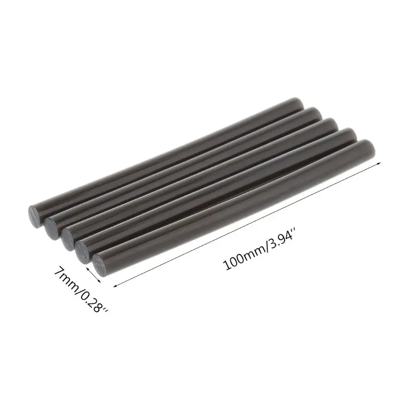 5 pz/set 7x100mm Hot Melt Colla Spiedi per il Riscaldamento Elettrico Pistola di Colla FAI DA TE Craft Strumento