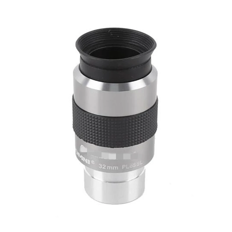 OMNI 32mm 52 Degrees 1.25 Inches 31.7mm Focal Length PLossl Telescope Eyepiece with Optical Glass FMC-green Film