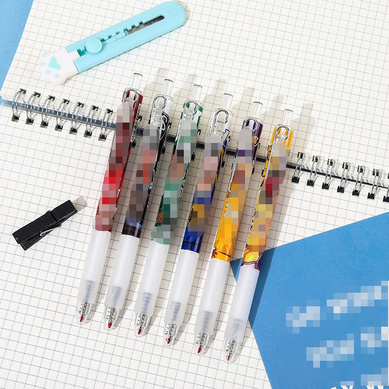 Creative basketball star metal hook press pen student Idol gel pen examination pen office stationery wholesale Glass pen