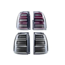 2 Pieces Smoke Black LED Tail Lamp for Pajero V90 5 Door Running Brake Reverse Dynamic Light for Montero for Shogun
