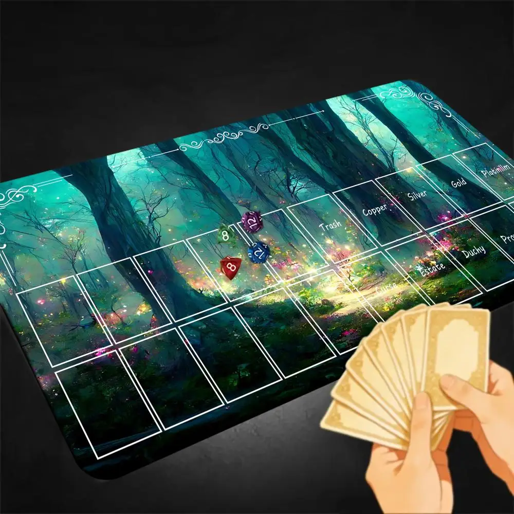 Magic Forest OCG Game Mat Bundle, Board Game TCG Playmat Alfombrillas Gaming Office Desk Accessories Mousepad Profissional