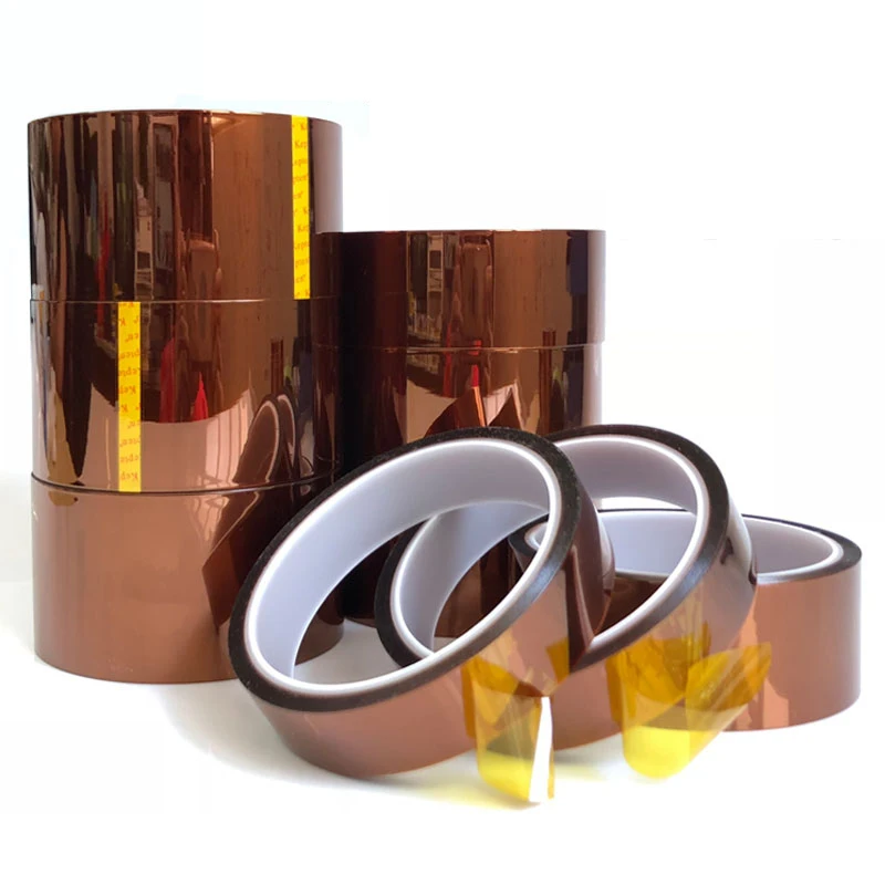 30meter x 5-40mm High Temperature Polyimide Tape Heat Resistant Insulation Polyimide Film Adhesive Tape 10mm