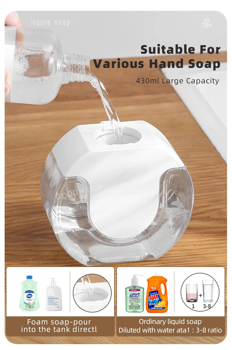 Soap dispenser model comparison