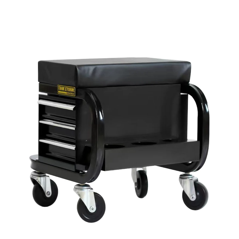 Multi-Function Car Repair Stool with Car Creeper Workstation Tool Box Durable Plastic and Metal Maintenance Tools
