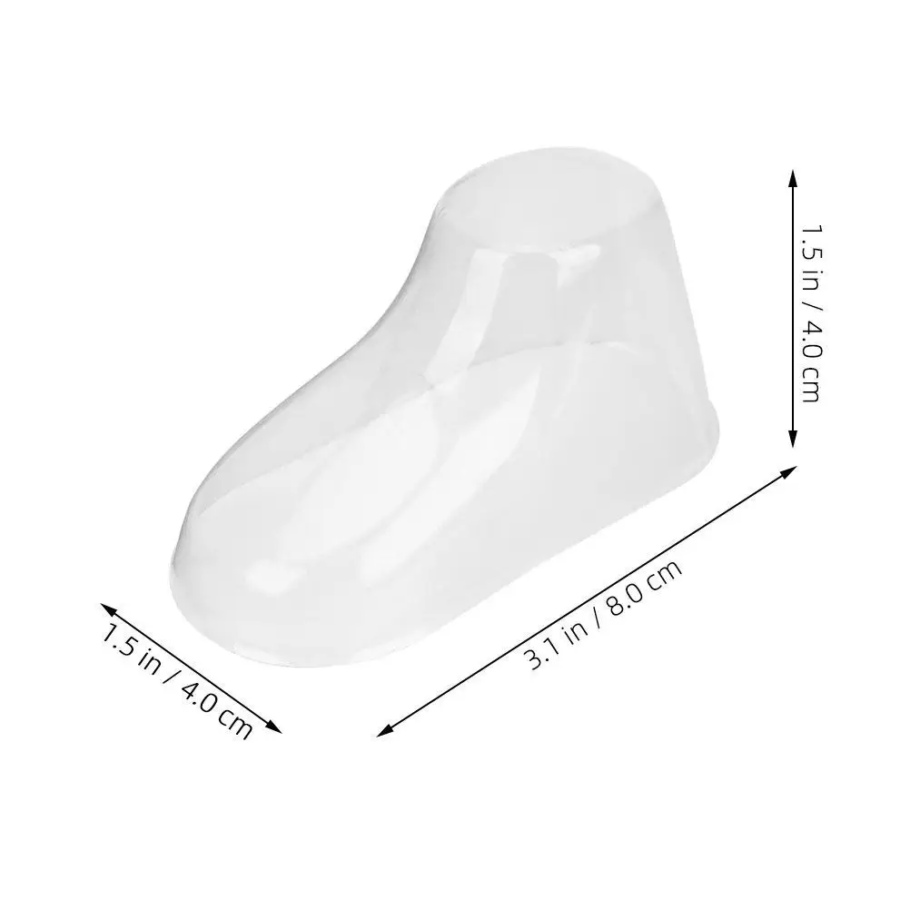 50Pcs Baby Feet Models Transparent Toddler Shoes Display Holder Infant Booties Support Shop Use Infant Shoes Display Stand