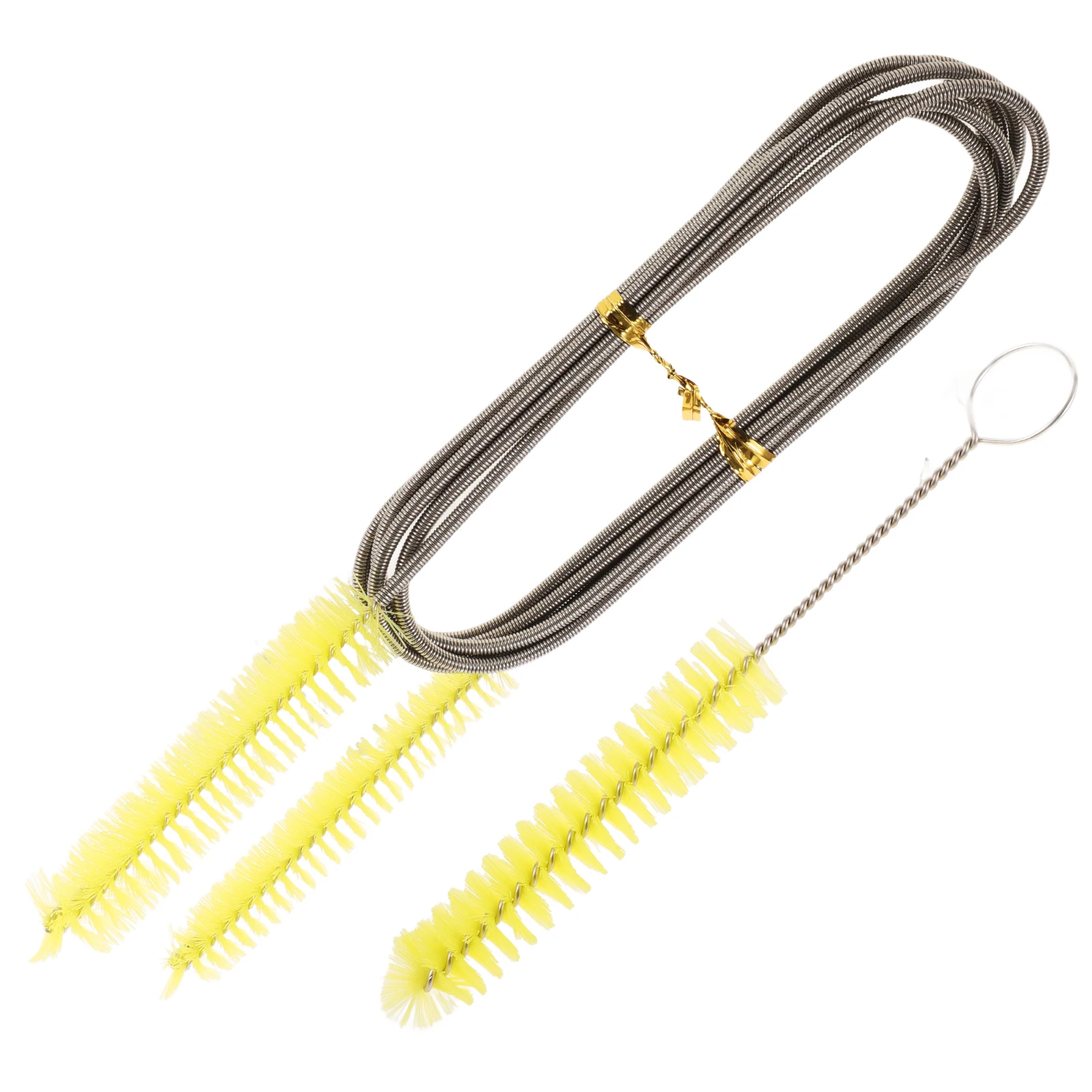 

2Pcs Dual Head Cpa P Pipe Cleaning Brush Set Stainless Steel Spring Clean Tube Accessories