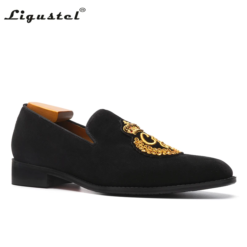 Italian Men Formal Shoes Designer Luxury Casual Shoes Slip on Fashion Wedding Party Prom Black Loafers Free Shipping Man Shoe