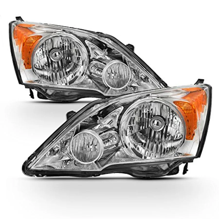 

For 20072011 Honda CRV CRV Headlights Headlamps Front Light Assembly Pair Replacement Driver and Passenger Side with Enhanced V