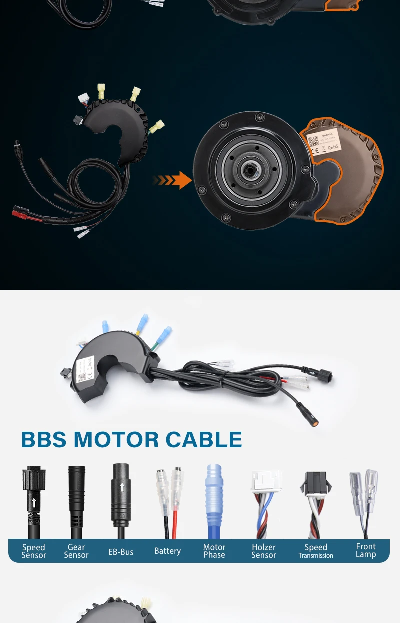 Bafang Mid Drive Motor Controller Ersatz für BBSHD BBS01B BBS02 BBS02B Motor 48V 750W 52V 1000W 36V 250W 350W 500W – Detail 13