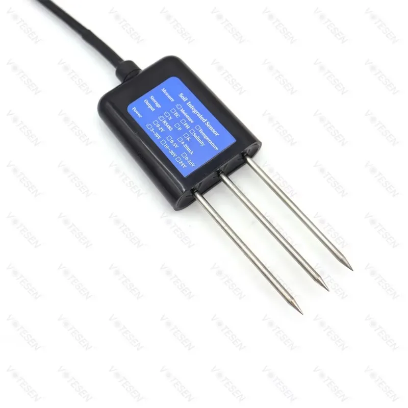 7 in 1 Soil Integrated Sensor EC pH NPK Moisture Temperature Soil Sensor RS485 4-20mA 0-5V 0-10V