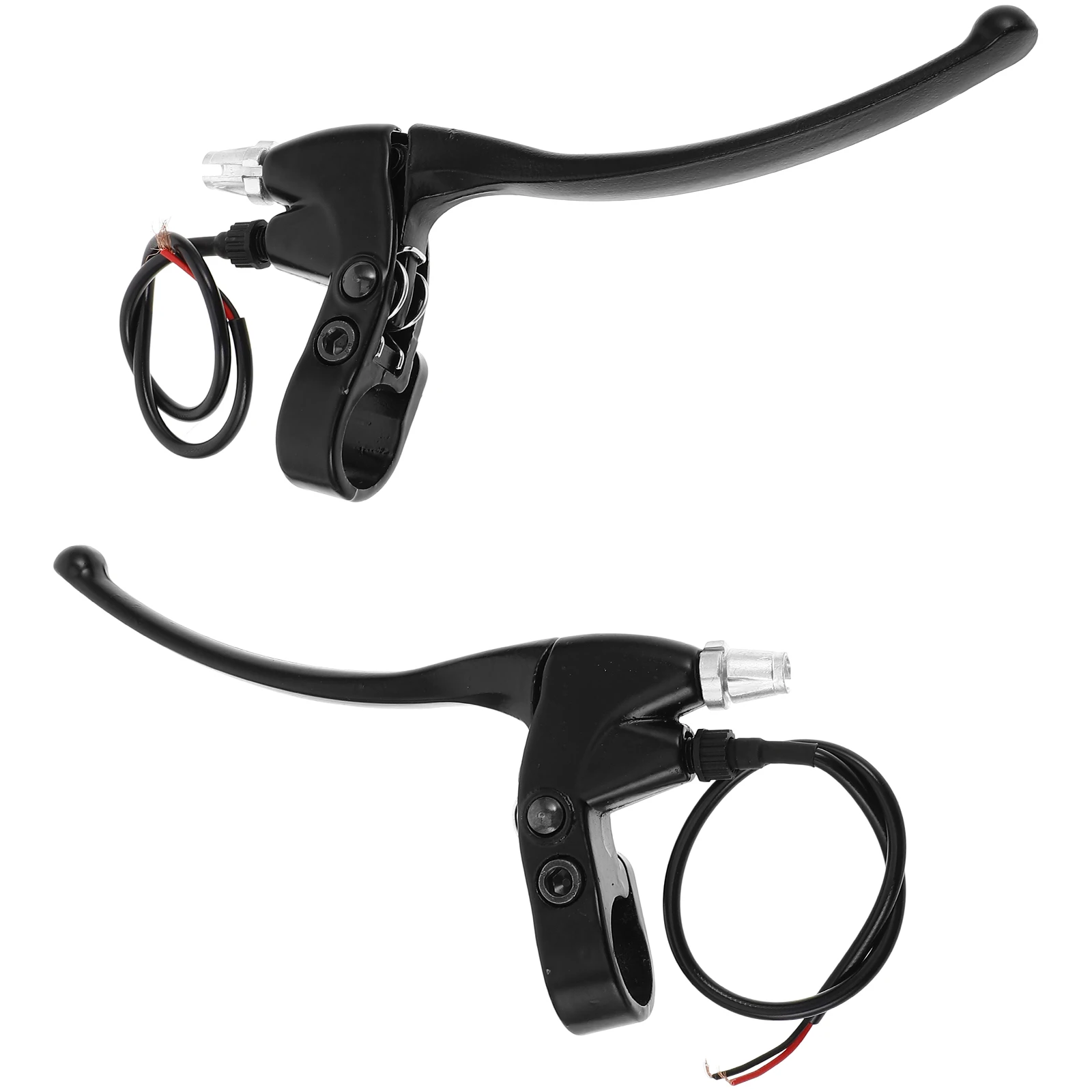 

Electric Bike Brake Handle Black Thickened Aluminum Levers Durable Easy Installation Universal Motorcycle Clutch Lever